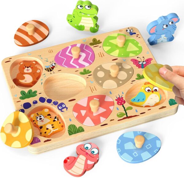 Wooden Puzzles for Toddlers