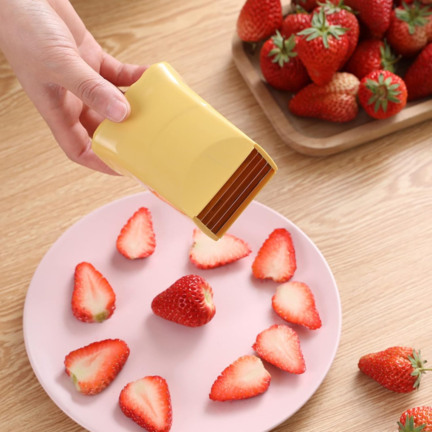 2025 New Egg Stainless Steel Strawberry Slicer - Image 4