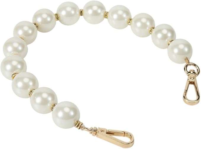 Elegant Bead Pearl Handle Strap Chain