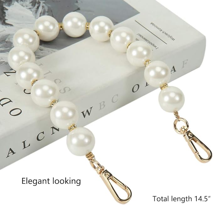 Elegant Bead Pearl Handle Strap Chain - Image 4