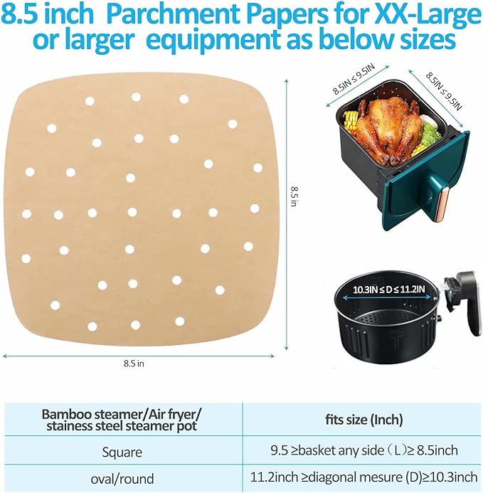 Air Fryer Parchment disposable Paper Liners - Image 4