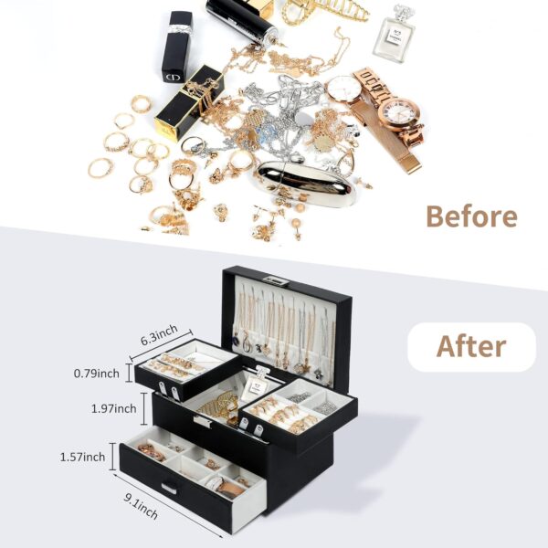Dajasan Jewelry Boxes for Women Girls, - Image 3